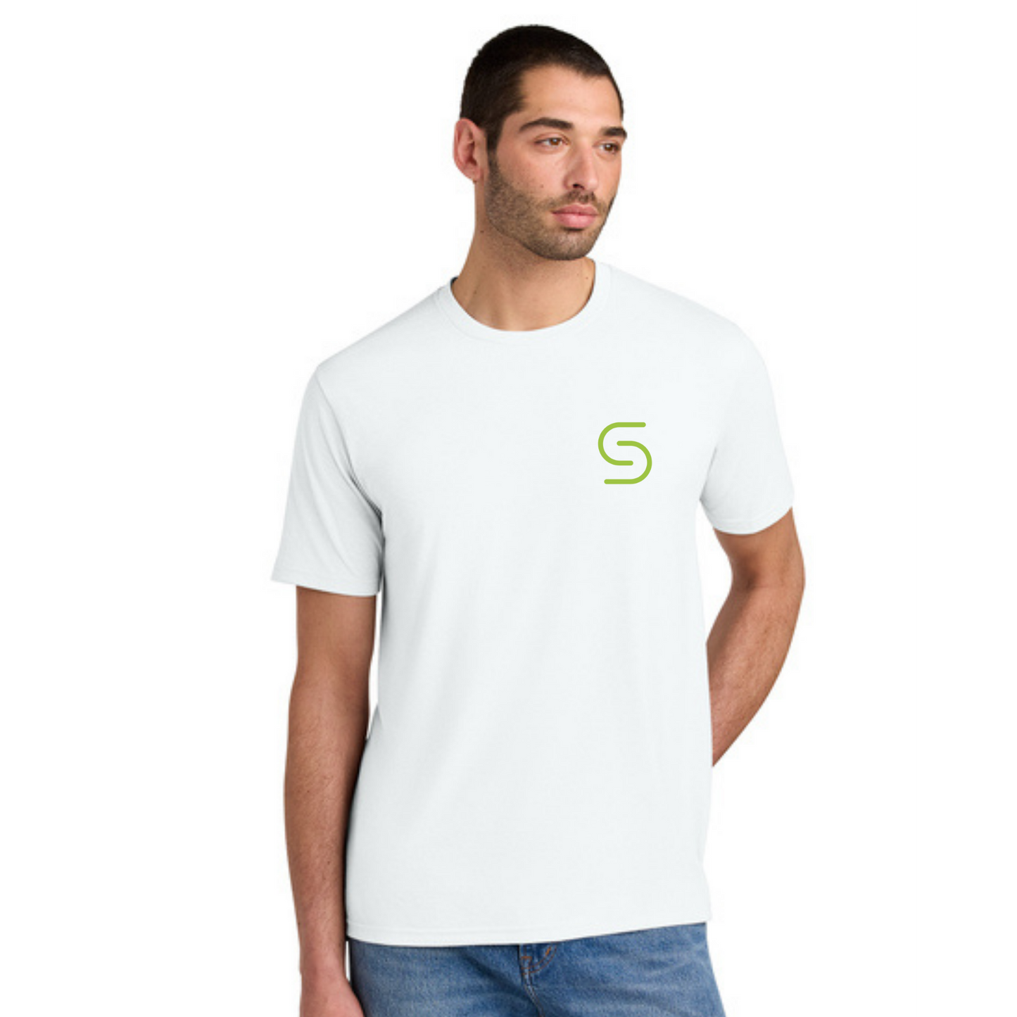 COHESITY - District® Perfect Tri® Tee - WHITE