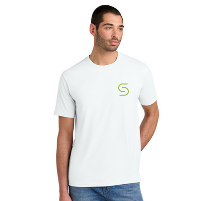 COHESITY - District® Perfect Tri® Tee - WHITE