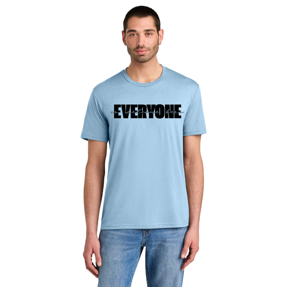BACK 2 SCHOOL - ADULT Short Sleeve Shirt (ICE BLUE) - "LAYERED" LOGO