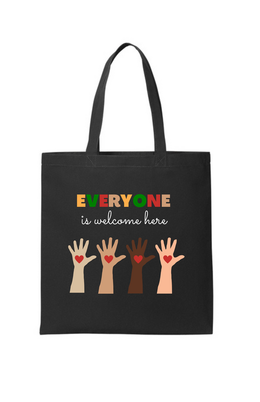 Tote Bag (BLACK) - Everyone Is Welcome Here
