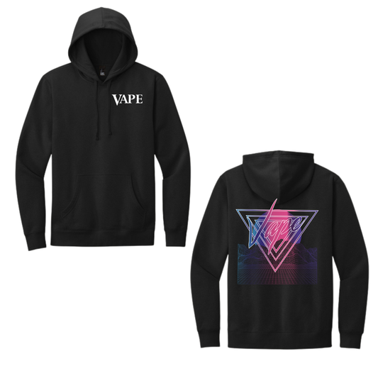 VAPE - SCREEN PRINT - District V.I.T. Fleece (BLACK) - HOODIE