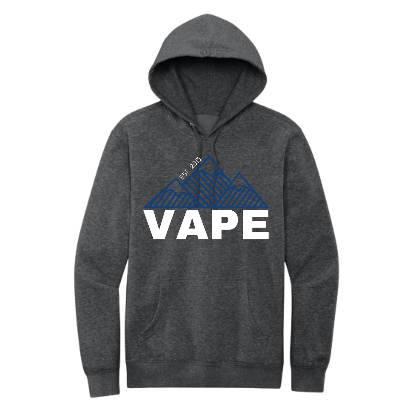 VAPE - SCREEN PRINT - District V.I.T. Fleece (HEATHERED CHARCOAL) - HOODIE