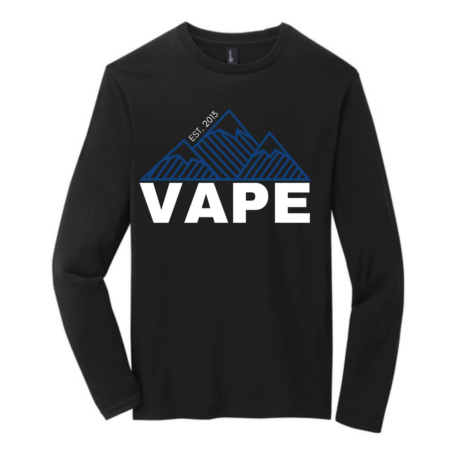 VAPE - SCREEN PRINT - District Very Important Tee (BLACK) - LONG SLEEVE
