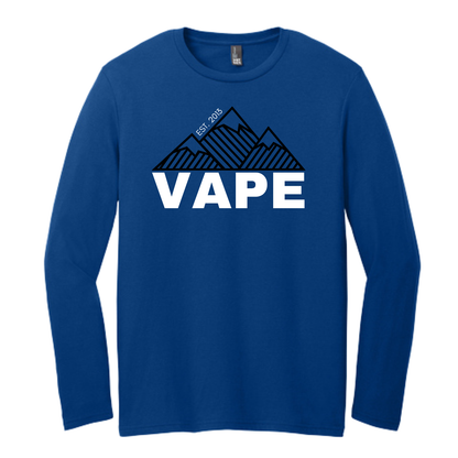 VAPE - SCREEN PRINT - District Very Important Tee (DEEP ROYAL) - LONG SLEEVE