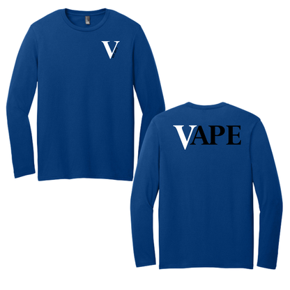 VAPE - SCREEN PRINT - District Very Important Tee (DEEP ROYAL) - LONG SLEEVE