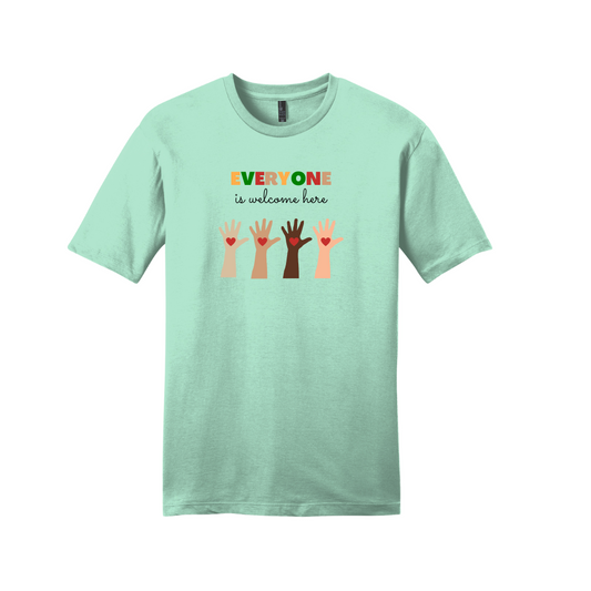 MAY SHIRT OF THE MONTH - LIMITED EDITION - ADULT Short Sleeve Shirt (MINT) - Everyone Is Welcome Here