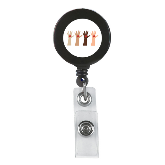 RETRACTABLE BADGE HOLDER - "Everyone is Welcome Here"