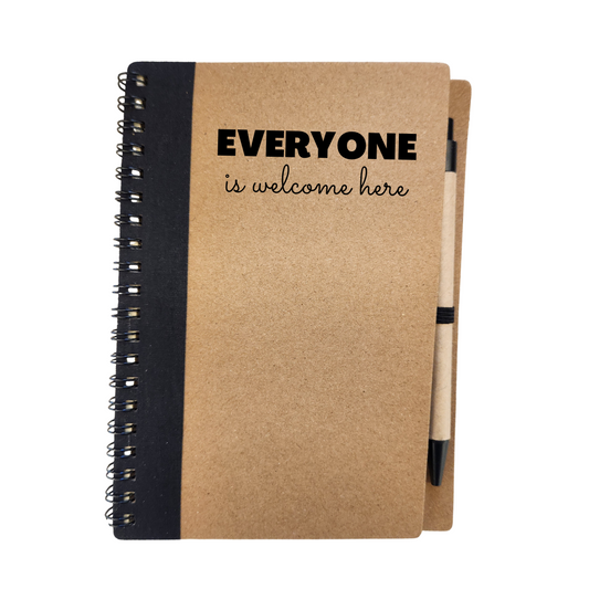 SPIRAL NOTEBOOK - "Everyone is Welcome Here"