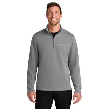 Port Authority Wearever 1/4 Zip w/ Embroidery (GUSTY GREY)