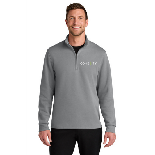 Port Authority Wearever 1/4 Zip w/ Embroidery (GUSTY GREY)