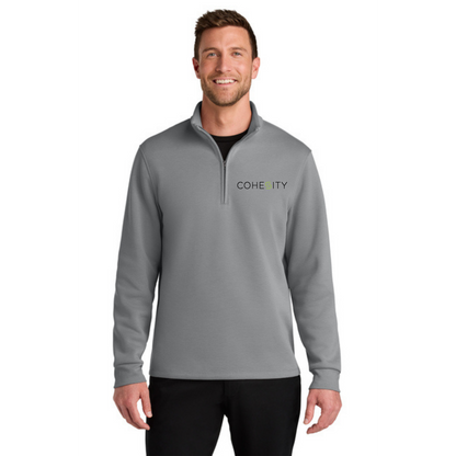 Port Authority Wearever 1/4 Zip w/ Embroidery (GUSTY GREY)