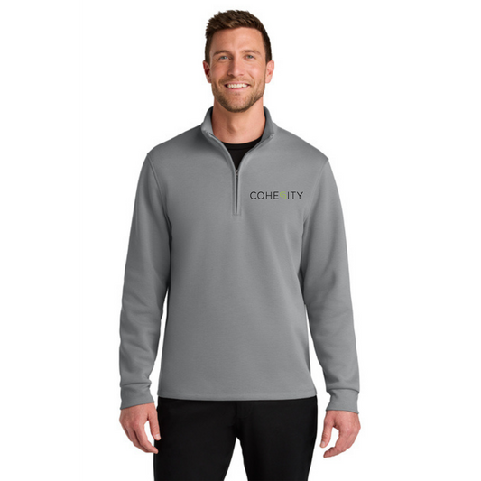 Port Authority Wearever 1/4 Zip w/ Embroidery (GUSTY GREY)