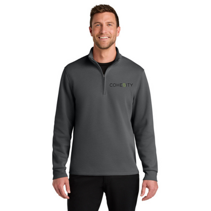 Port Authority Wearever 1/4 Zip w/ Embroidery (STORM GREY)
