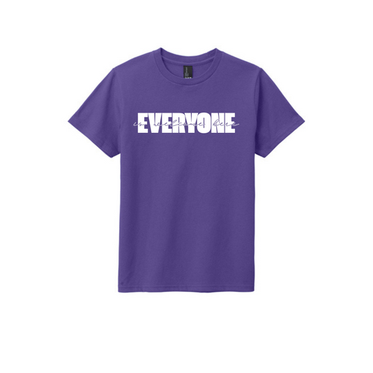 BACK 2 SCHOOL - YOUTH Short Sleeve (PURPLE) - "LAYERED" LOGO