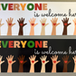 BUMPER STICKER 8" - Everyone Is Welcome Here Sticker