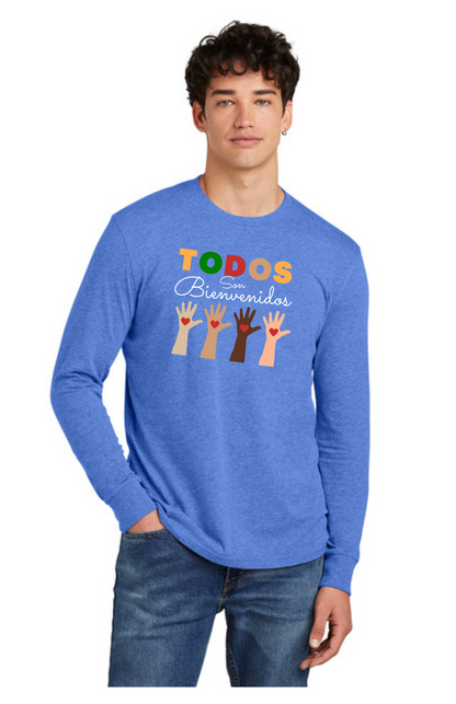 SPANISH - ADULT Long Sleeve Shirt (ALL COLORS) - Todos Son Bienvenidos