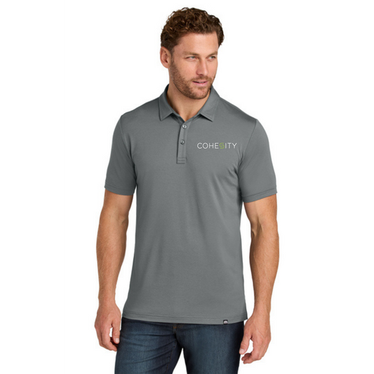 COHESITY - TravisMathew Glenview Solid Polo w/ Embroidery - QUIET SHADE GREY