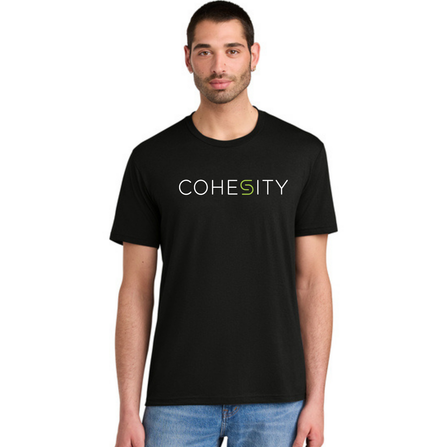 COHESITY - District® Perfect Tri® Tee - BLACK